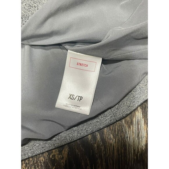 Express Women's Gray Cotton Blend One Button Single Breasted Blazer Sz XS N71 - Picture 6 of 6